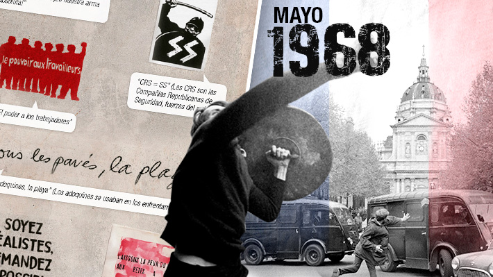 "Sean realistas, pidan lo imposible": A 50 años del mes que remeció a Francia y los grafitis que pasaron a la historia
