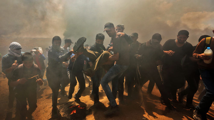 Al menos 37 palestinos mueren en enfrentamientos en la frontera de la Franja de Gaza e Israel