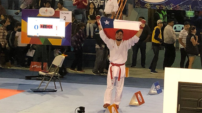 El chileno Rodrigo Rojas se queda con el oro en karate en los Odesur y clasifica a los Juegos Panamericanos de Lima 2019