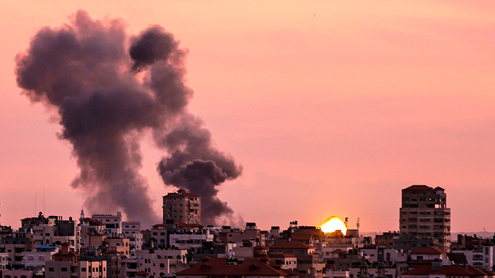 Miliciano palestino muerte por bombardeo israelí en la Franja de Gaza