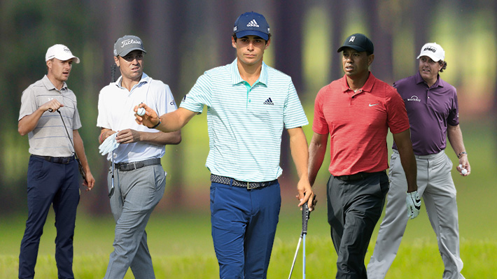 Niemann llega a su quinto torneo como profesional: Cómo estaba Tiger Woods y otros referentes del golf a esa altura