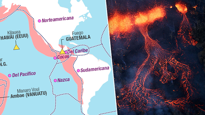Tiene 452 volcanes: El mapa del cinturón de fuego que integra a Guatemala, Hawaii y Chile