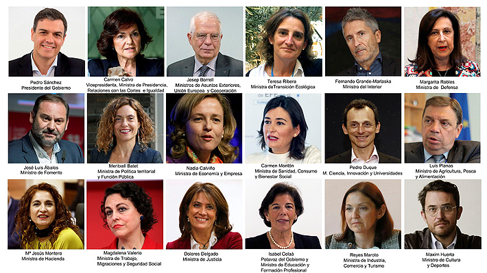 España: Pedro Sánchez presenta su gabinete conformado por 11 mujeres y 6 hombres