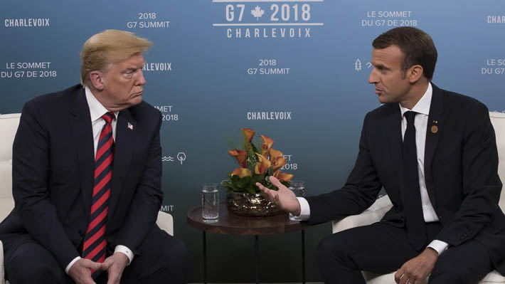 Macron asegura que todos los países del G7 tienen "voluntad" para llegar a un acuerdo tras diferencias con Trump