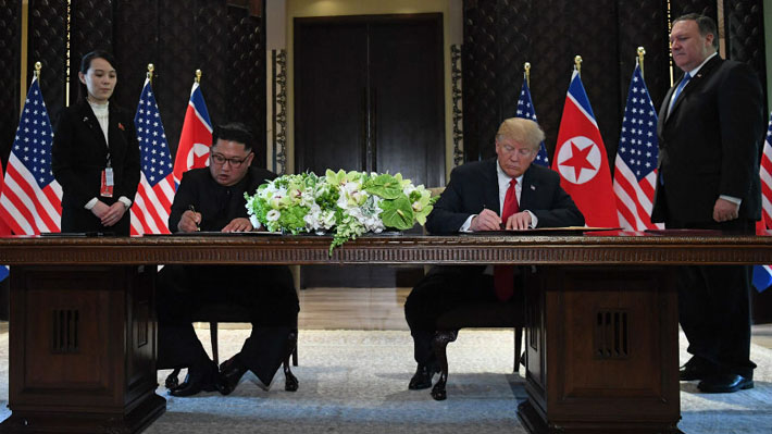 "Hemos decidido dejar el pasado atrás": Trump y Kim Jong-un firman acuerdo tras histórica cumbre