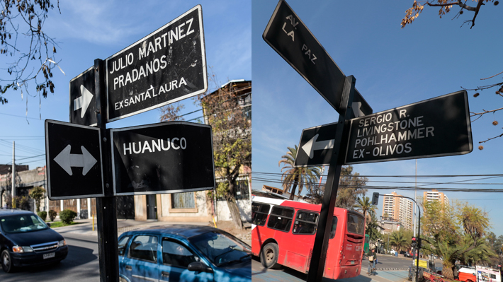 Independencia retira de sus calles los nombres de Julio Martínez y Sergio Livingstone