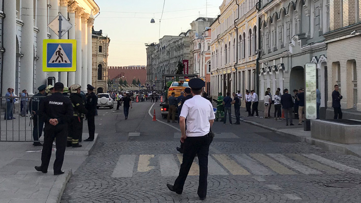 Atropello de un taxista en las calles de Moscú habría dejado al menos ocho heridos