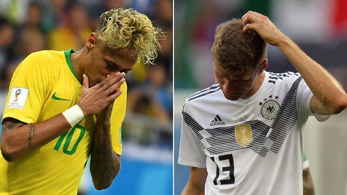 "Neymar fue un desastre, un vulgar" y "Alemania deprimente": Las críticas tras empate de Brasil y caída germana