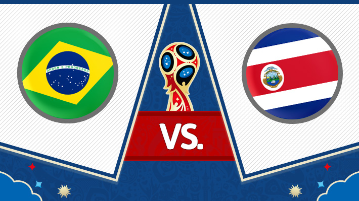 Repase el ajustado triunfo de Brasil sobre Costa Rica en el Grupo E del Mundial