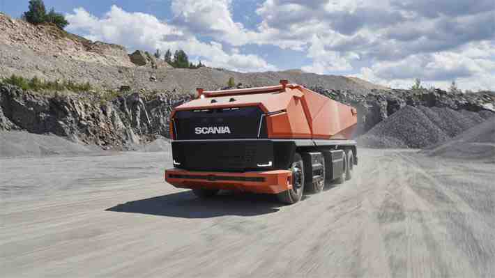 Scania presenta un futurista camión autónomo sin cabina