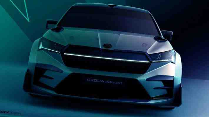 Skoda quiere llevar la sostenibilidad al deporte motor y con conceptual Enyaq RS Race