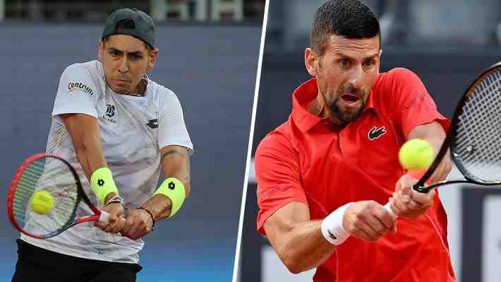 A qué hora juega Alejandro Tabilo contra Novak Djokovic en el Masters de Roma este domingo
