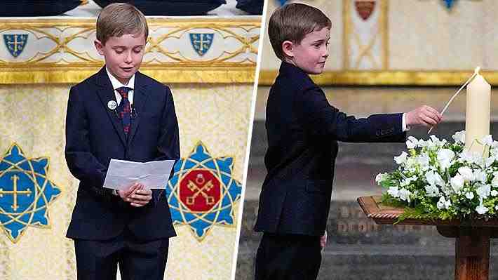 Video | Tataranieto de Winston Churchill participa en ceremonia por fin de II Guerra Mundial: Hizo una oración y prendió una vela