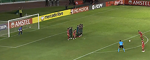 Video: El tremendo golazo de tiro libre de un chileno en la Sudamericana