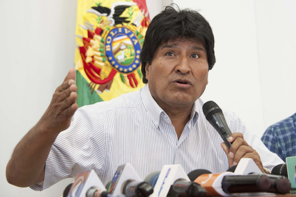 Evo Morales por tratado de 1904: 