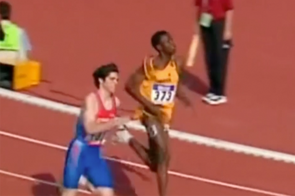 Kael Becerra, el ex atleta chileno que corrió contra Bolt: 