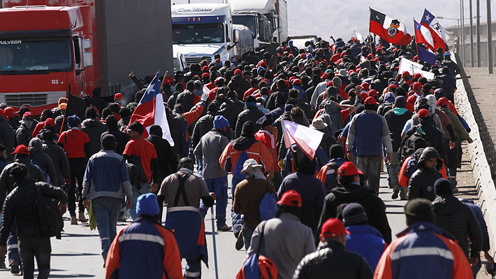 Trabajadores de Escondida dan por finalizada la huelga tras 43 días de paralización