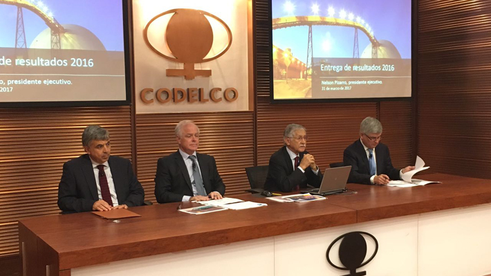 Codelco logra revertir p&eacute;rdidas iniciales y cierra 2016 con excedentes por US$500 millones