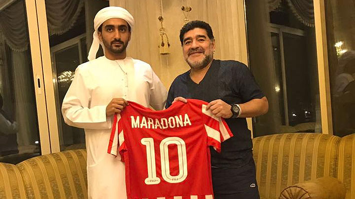 Maradona asume como DT en equipo de segunda división en los Emiratos Árabes luego de cinco años sin dirigir