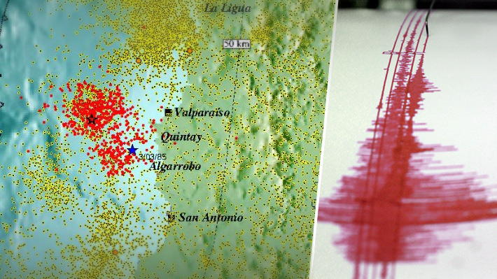 640 sismos afectaron a Valparaíso en sólo ocho días y el más grande desplazó la placa en dos metros