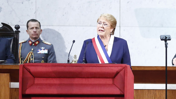 Las alusiones al gobierno de Pi&ntilde;era realizadas por Bachelet en su &uacute;ltima Cuenta P&uacute;blica