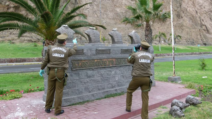 Investigan atentado contra monumento a los h&eacute;roes del morro en Arica