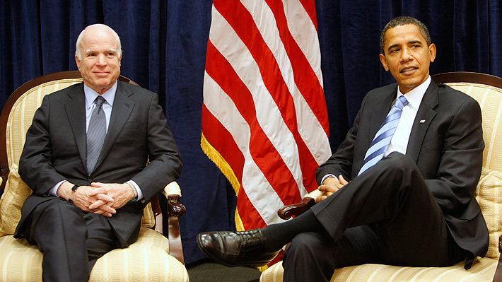 Obama le envía fuerzas a John McCain: 