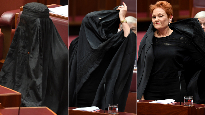 Causó risas, pero también enojo: la inusual forma en que una senadora pidió la prohibición de la burka en Australia
