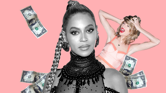 Beyoncé superó a Taylor Swift como la artista femenina mejor pagada del año