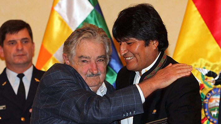 Evo Morales agradece a "Pepe" Mujica apoyo a Bolivia de salida soberana al mar | Emol.com
