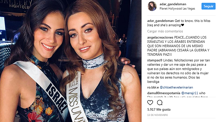 Fotografía junto a Miss Israel obliga a reina de belleza iraquí a escapar de su país junto a su familia