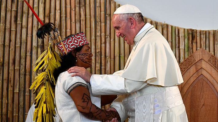 Papa defiende a pueblos amazónicos: "Nunca han estado tan amenazados como ahora"