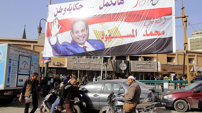 Presidente Al Sisi de Egipto es reelegido en su cargo con más del 90% de los votos