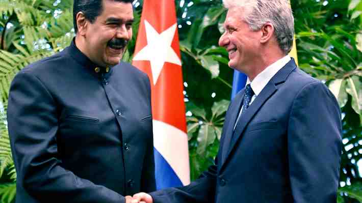 Maduro invitó a Díaz-Canel a construir "una unión poderosa" en lo económico durante su visita a Cuba