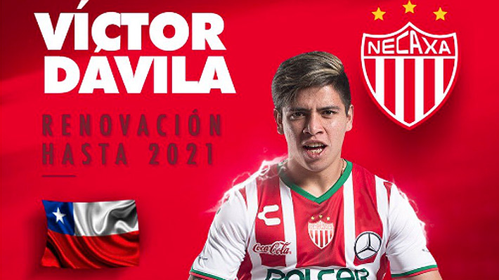 Necaxa blinda a Víctor Dávila, promesa del fútbol chileno, con un contrato hasta 2021