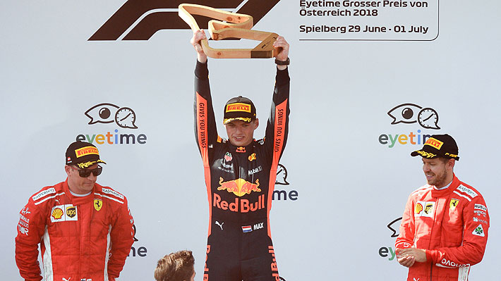 Fórmula Uno: Verstappen gana en Austria y Vettel recupera el liderato en el campeonato de pilotos