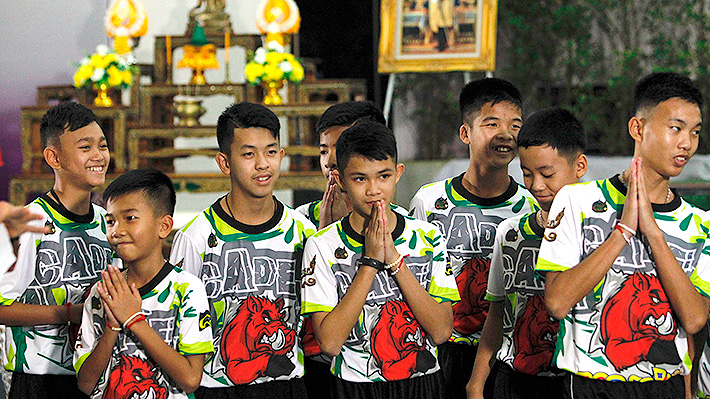 Las frases con las que los jóvenes rescatados en Tailandia describieron cómo vivieron los 17 días en la cueva