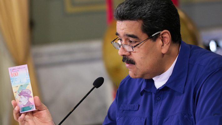 Maduro anuncia reforma monetaria en Venezuela que elimina cinco ceros al bolívar