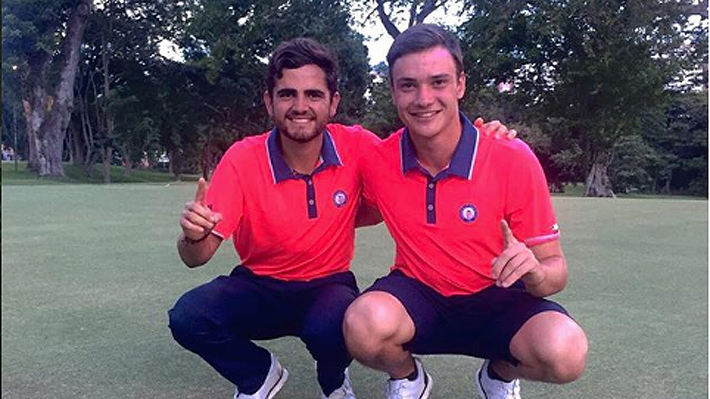Los dos chilenos campeones de golf universitario en EE.UU. que buscan acompañar a Niemann en la élite
