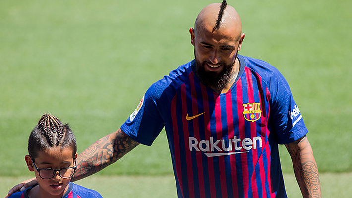 El emotivo e "imborrable" momento en que Vidal compartió junto a su hijo en el mítico Camp Nou