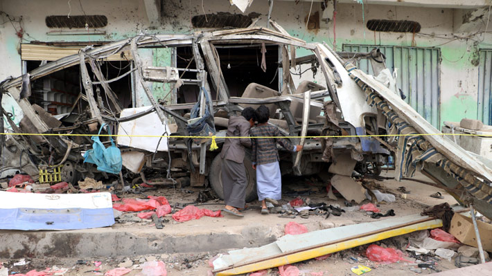 Yemen conmocionado tras bombardeo que alcanzó autobus escolar y dejó 40 niños fallecidos