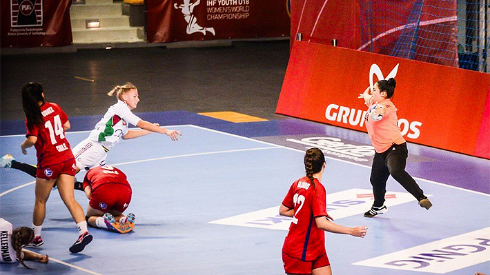 Selección femenina de balonmano cae inapelablemente ante Suecia en el Mundial Sub 18