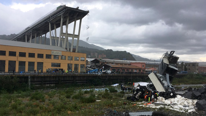 Cancillería confirma tres chilenos fallecidos por derrumbe de puente en Italia