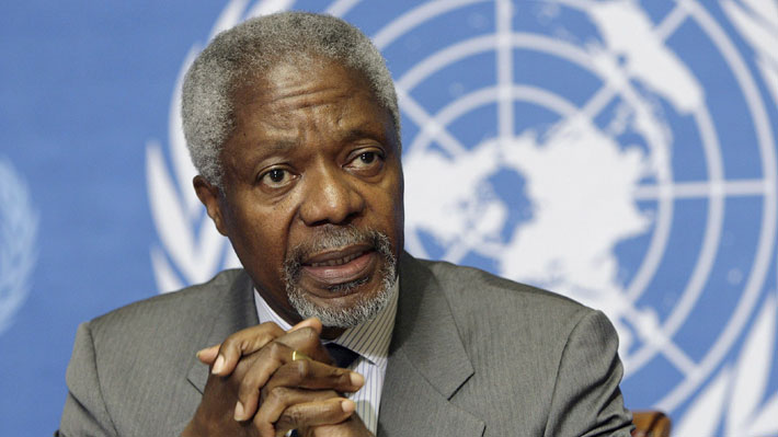 ONU lamenta la muerte de Kofi Annan: "En muchos sentidos, él era las Naciones Unidas"