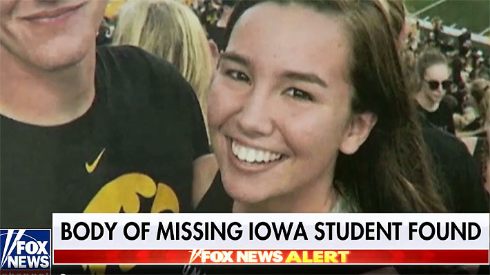 Hallan sin vida a Mollie Tibbetts, la joven universitaria que desapareció en EE.UU. tras salir a trotar