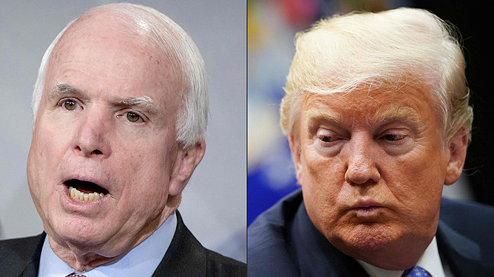 Aseguran que Trump frenó comunicado de la Casa Blanca que homenajeaba a McCain