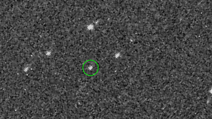 La NASA revela la primera imagen captada por Osiris-REx del asteroide Bennu