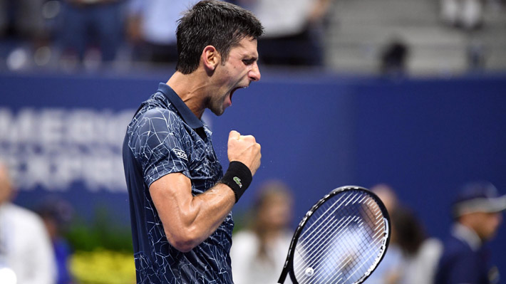 Djokovic vence a John Millman y jugará las semifinales del US Open frente a Nishikori