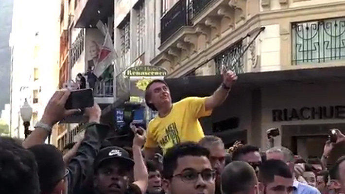 Video: El momento exacto del ataque a candidato brasileño y la detención de su agresor