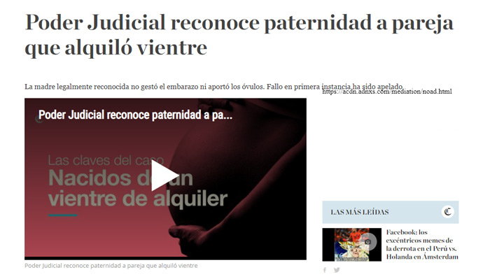 El antiguo caso de vientre de alquiler que podría ayudar a "destrabar" situación judicial de pareja chilena detenida en Perú